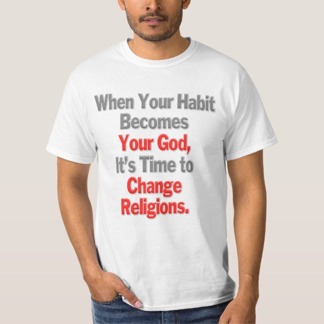 När din livsmiljö blir din Gud T Shirt (Framsida)