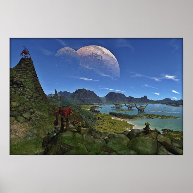 När Dinosaurs roamed Poster (Framsidan)