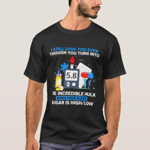 När ditt blodsocker är högt lågt diabetesmedel Awa T Shirt