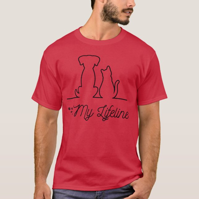 När djur är livstjej t shirt (Framsida)