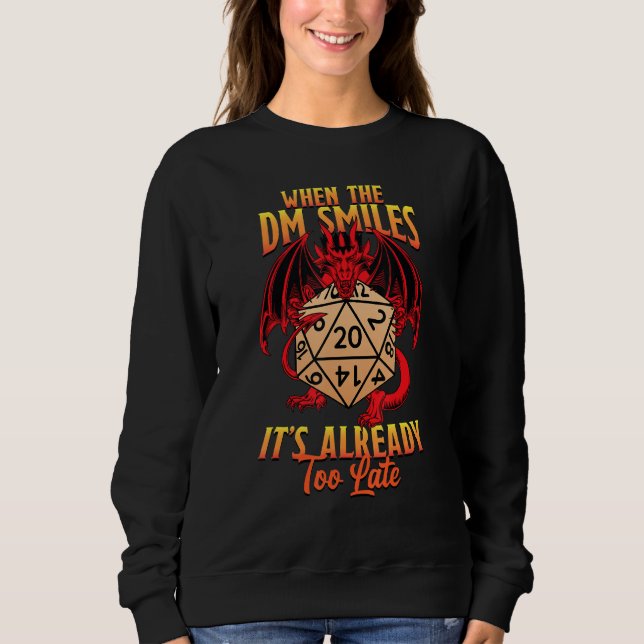 När DM ler är det redan för sent Dungeon M T Shirt (Framsida)