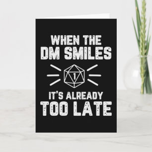När DM Smiles RPG Nerd Kort