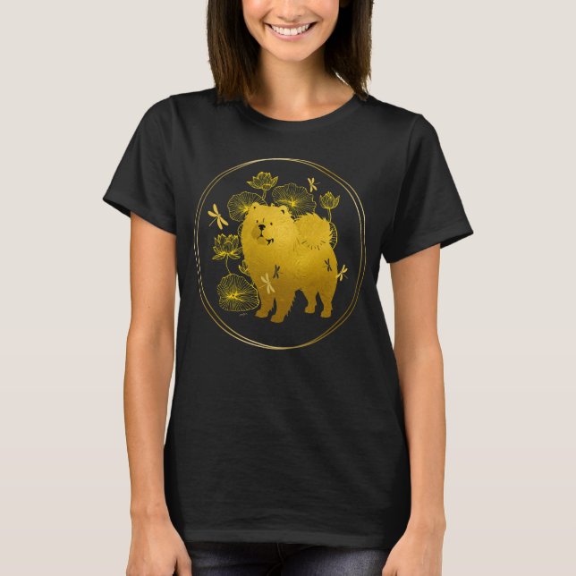 NÄR DRAGONEN FLY Chow Black shirt stilar T Shirt (Framsida)