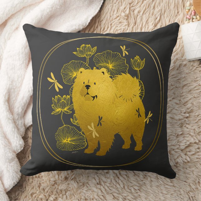 NÄR DRAGONEN FLY Chow Kudde (Filt)