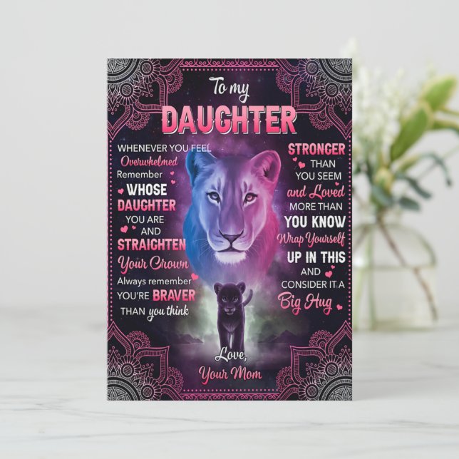 När du än känner dig överväldigad Lejon Mamma Till Inbjudningar (Stående Fram)