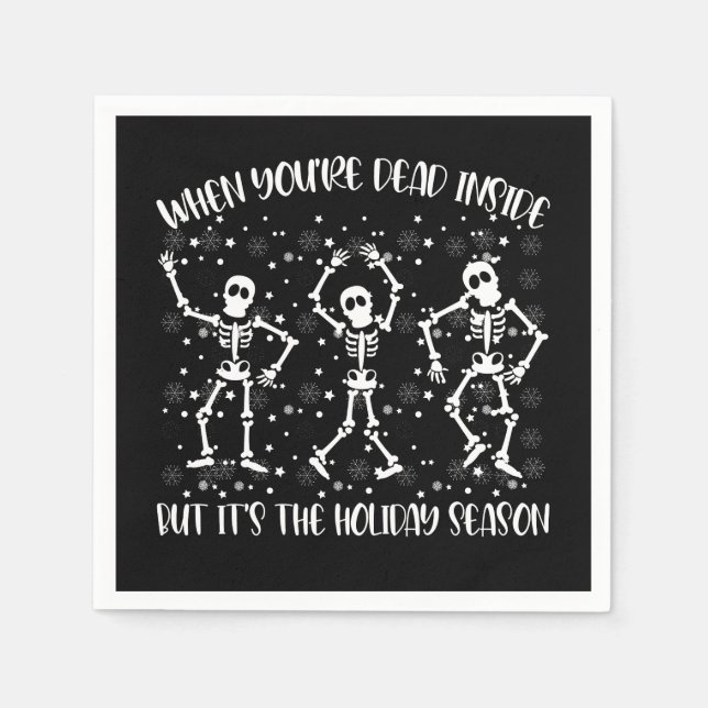 När du är död inne men dess Julhelg Pappersservett (Framsidan)