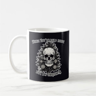 När du är död inne, men det är Julgran Kaffemugg