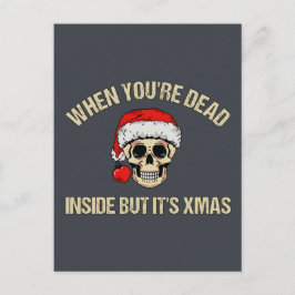 När du är död inne men det är julklappar vykort