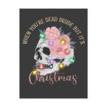 När du är död inne men julskaleton