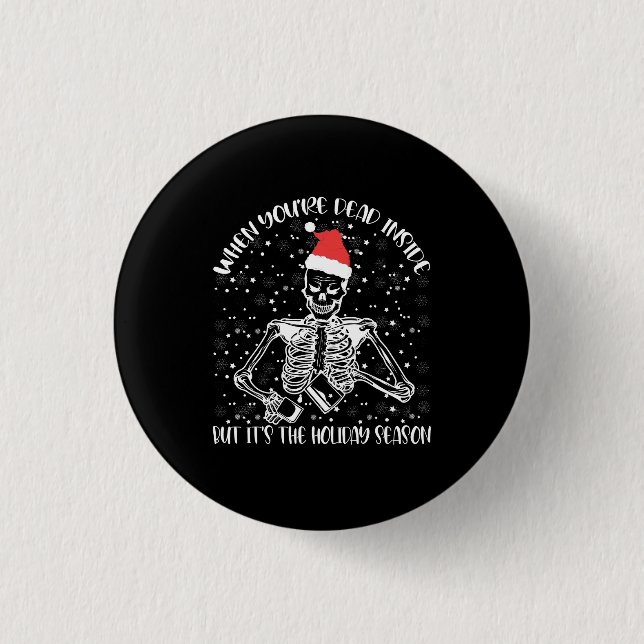 När du är död inuti men det är jul knapp (Framsida)