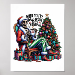 När du är död inuti men det är jul kostym poster