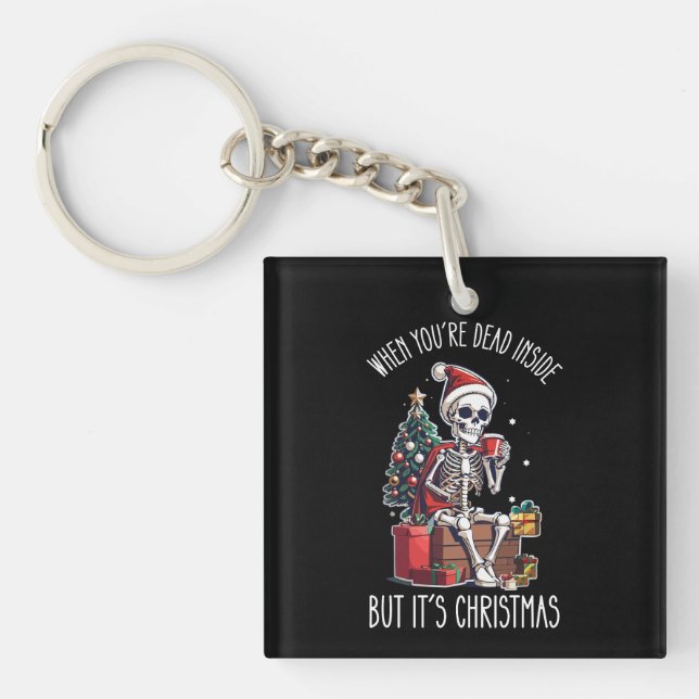 När du är död, men det är julskeleto (Framsidan)