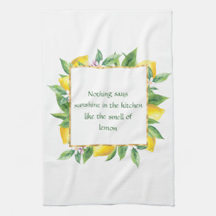 När du är Ge får du leemons kökshandduk
