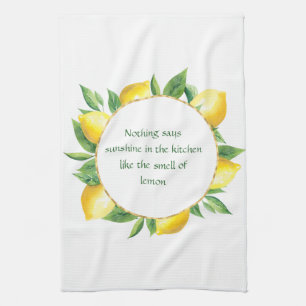 När du är Ge får du leemons kökshandduk