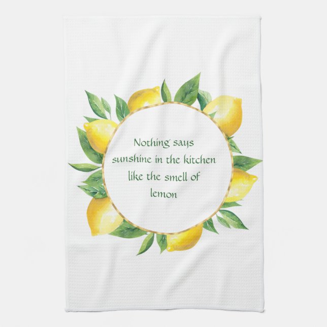 När du är Ge får du leemons kökshandduk (Vertikal)