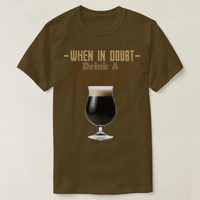 När du är osäker, dra en stout Triblend T Shirt (Design framsida)
