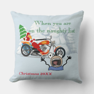 När du är på Santa's Naughty List Kudde