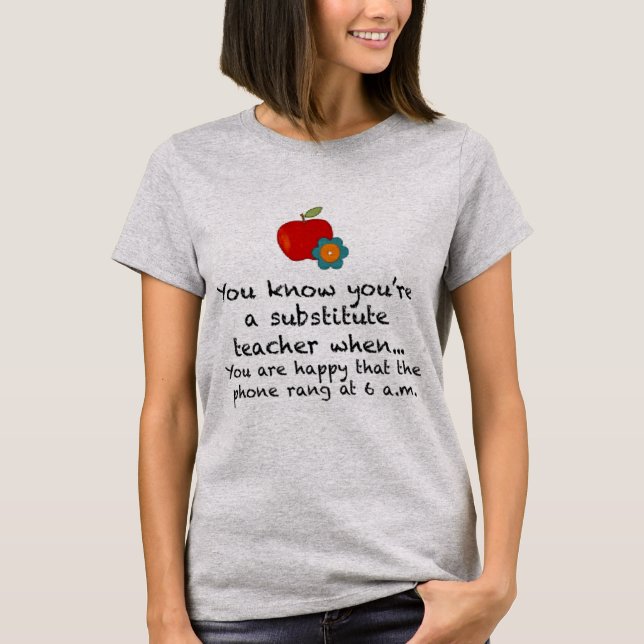 När du är utbyteslärare tee shirt (Framsida)