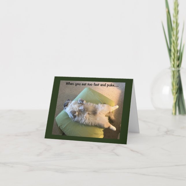 När du äter för fort kort (Framsida)