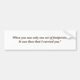 När du bara såg en uppsättning fotavtryck bildekal