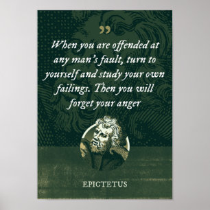 När du blir förolämpad av någon mans fel, vänd dig poster