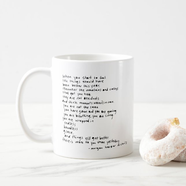 när du börjar känna att sak ska vara kaffemugg (Med munk)