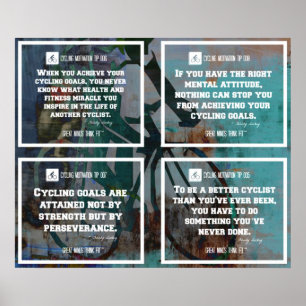 När du cyklar affischen citerar Collage 5-8 Poster