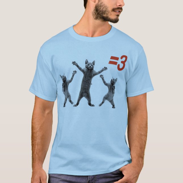 när du dansar katter likställer tre nc tee (Framsida)