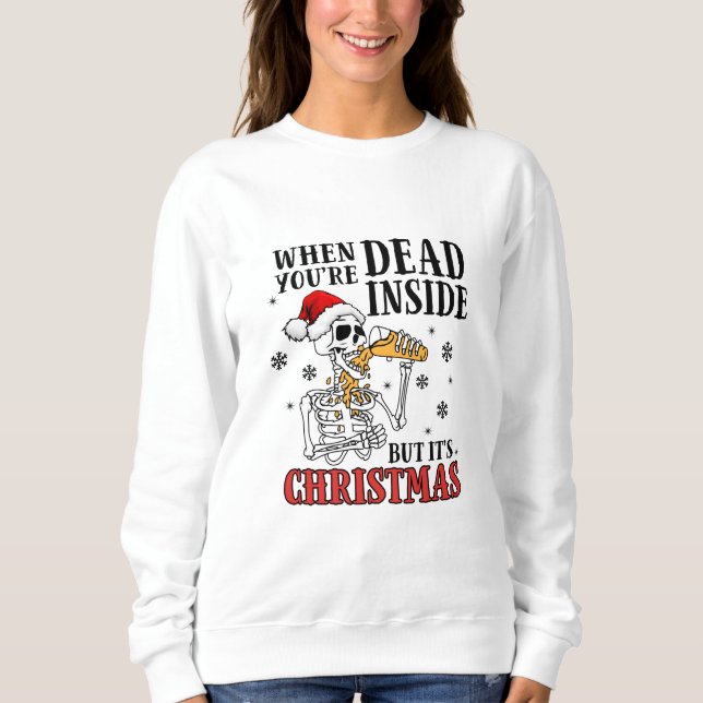 När du dör, men det är jul t shirt (Framsida)