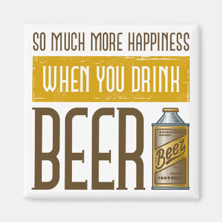 När du dricker öl magnet