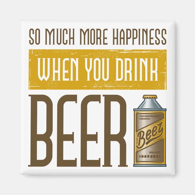 När du dricker öl magnet (Framsidan)