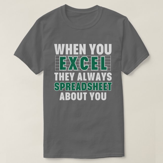 När du Excel används kan du alltid göra ett kalkyl T Shirt (Design framsida)