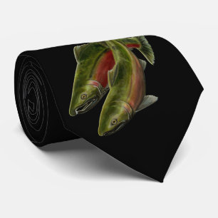 När du fiskar fisken för laxen för slips