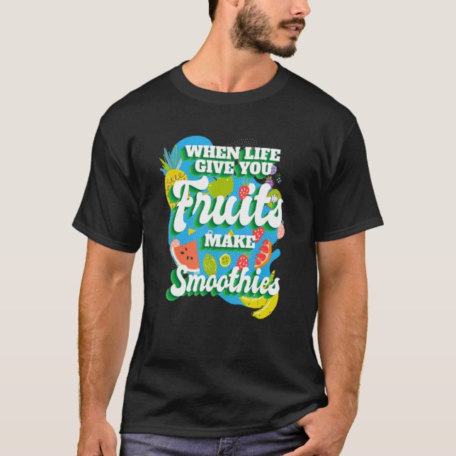 När du fruktar i Ge röker jag Smoothies Smoothie F T Shirt (Framsida)