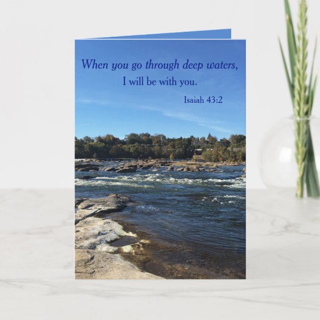 När du går igenom djupt i vatten kort (Framsida)