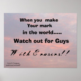 NÄR DU GÖR DIN MARK POSTER