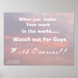 NÄR DU GÖR DIN MÄRKNING POSTER