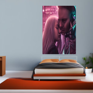 När du gråtit AI Art Poster
