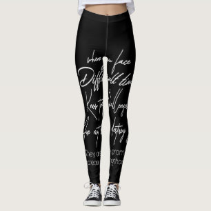 när du i svåra tider i ansikte känner till utma leggings