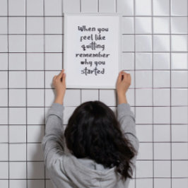 När du känner att du vill avsluta grafik med arbet poster