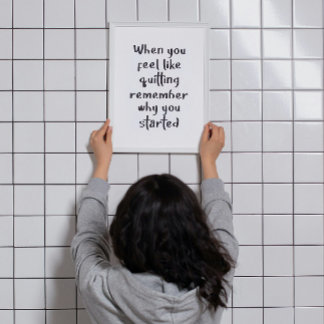 När du känner att du vill avsluta grafik med arbet poster