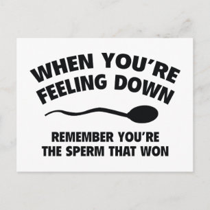 När du känner dig nere. Kom ihåg att du är sångare Vykort