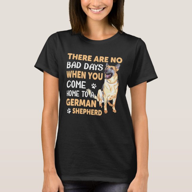När du Kom Hem German Shepherd T Shirt (Framsida)