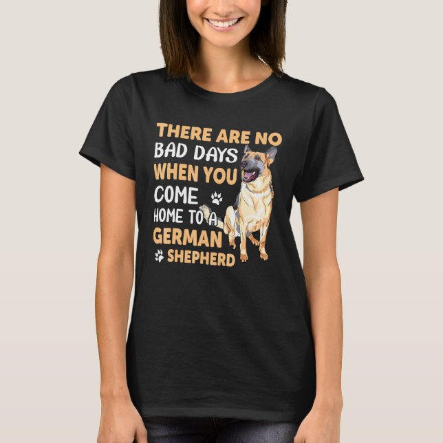 När du Kom Hem German Shepherd T Shirt (Framsida)