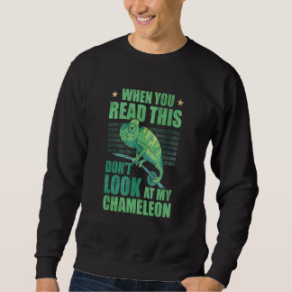 När du läser det här, titta inte på min kameleon lång ärmad tröja