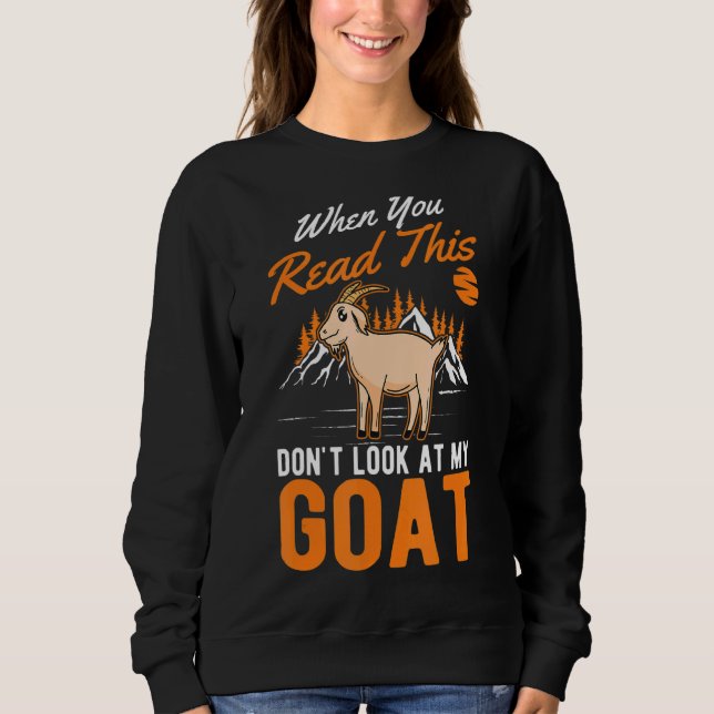 När du läser det här, titta inte på mitt mål t shirt (Framsida)