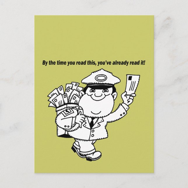 När du läser detta läser du Humor.. Vykort (Framsida)