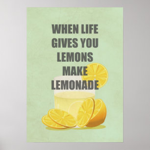När du lever ge citroner, gör citattecken poster