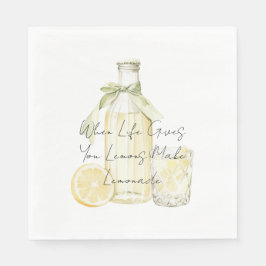 När du lever Ge gör du legotillverkning Pappersservett