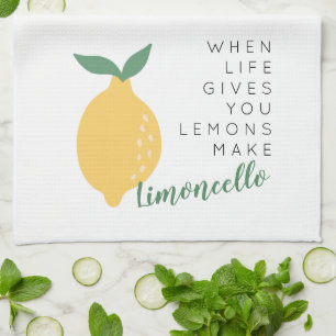 När du lever Ge gör du lejonerna Limoncello Kökshandduk